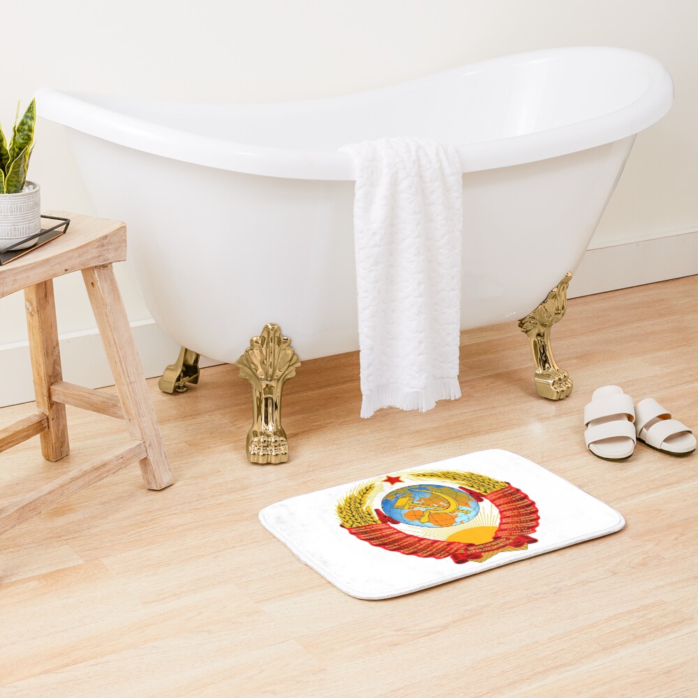 History of the Soviet Union (1927–1953) State Emblem of the Soviet Union Bath Mat