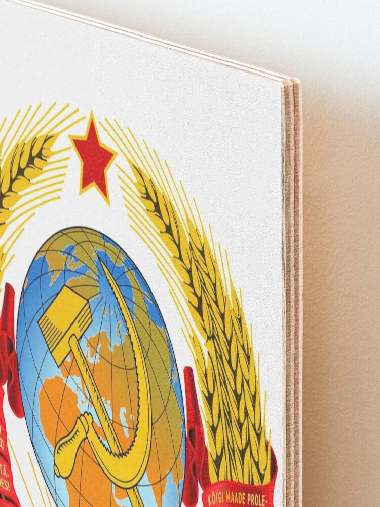Alternate view of History of the Soviet Union (1927–1953) State Emblem of the Soviet Union Mounted Print
