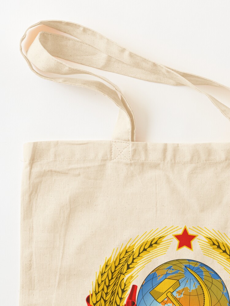 Alternate view of History of the Soviet Union (1927–1953) State Emblem of the Soviet Union Tote Bag
