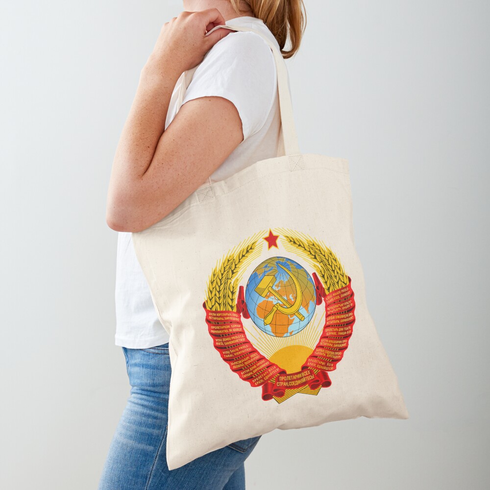 History of the Soviet Union (1927–1953) State Emblem of the Soviet Union Tote Bag