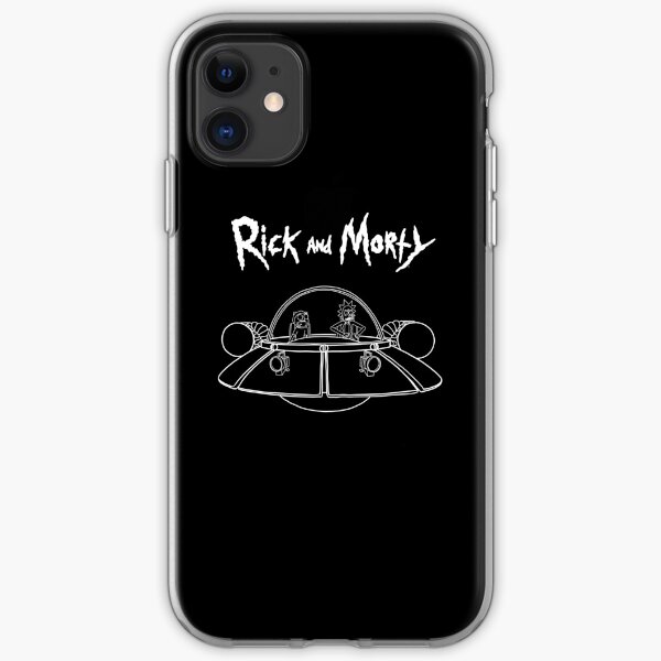 Rick and Morty in the spaceship | Rick and Morty Gadget iPhone Soft Case