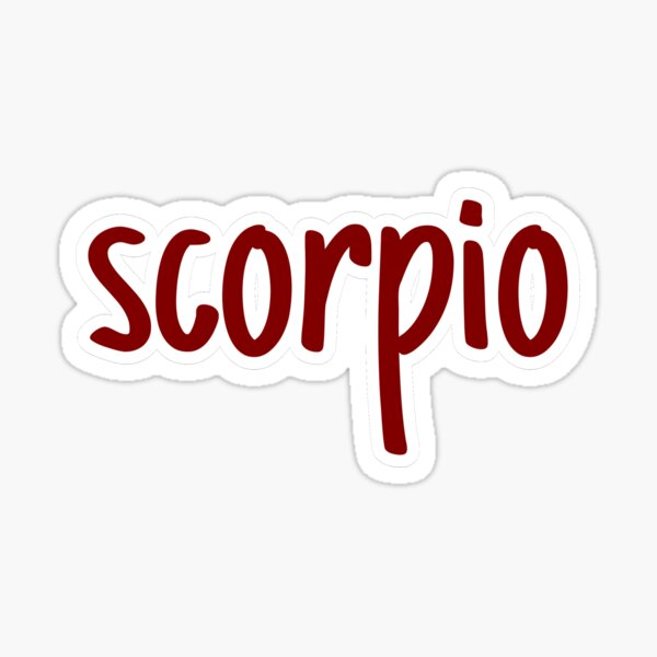 "Scorpio Zodiac Sign Design" Sticker by aamd12 | Redbubble