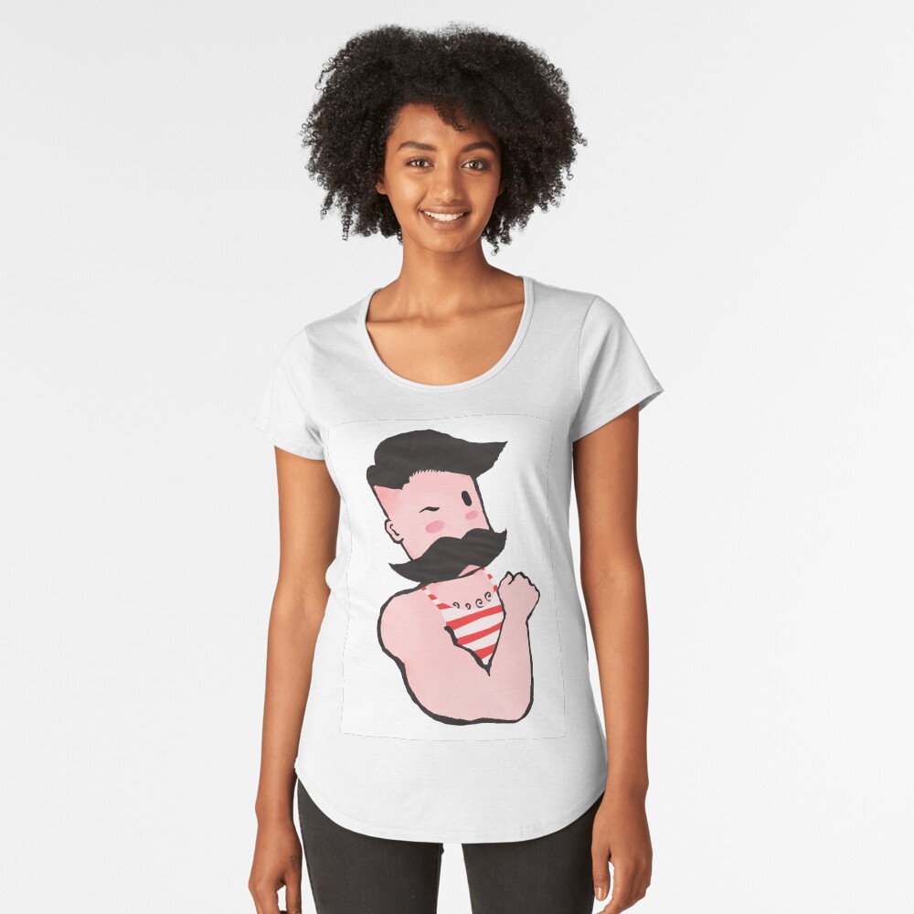Vista previa del artículo con la obra «Camiseta premium de cuello ancho», diseñado y vendido por juanantoniocort.