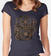 Infernal Vintage Steampunk Gears on your Gear Women's Fitted Scoop T-Shirt