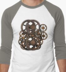 Infernal Vintage Steampunk Gears on your Gear Men's Baseball ¾ T-Shirt