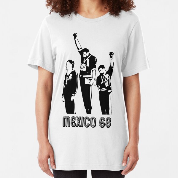 1968 Olympics Black Power Salute V2 Slim Fit T-Shirt