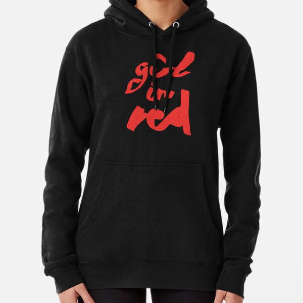 fille en logo brosse rouge Sweat à capuche épais