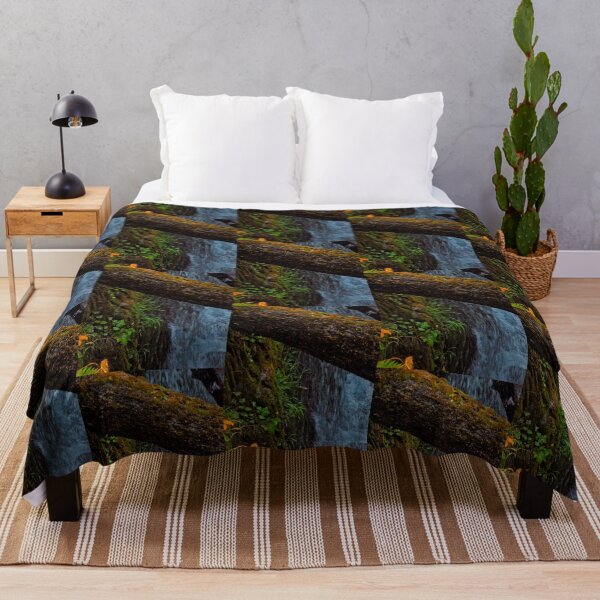 Item preview, Old growth tree toppled across Sol Duc Falls designed and sold by Elaine Bawden.
