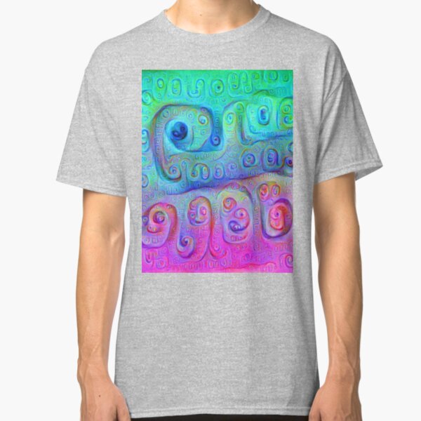DeepDream Cyan to Magenta Classic T-Shirt
