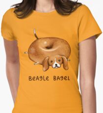 Beagle-Bagel Tailliertes T-Shirt für Frauen