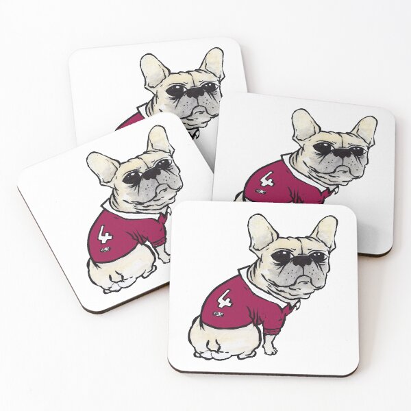 Item preview, State of Origin French Bulldog (Maroons) designed and sold by Barbara Gibbings.