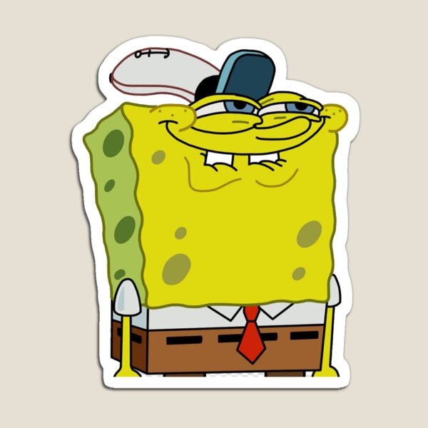 Spongebob meme face Magnet for Sale by L1sercool