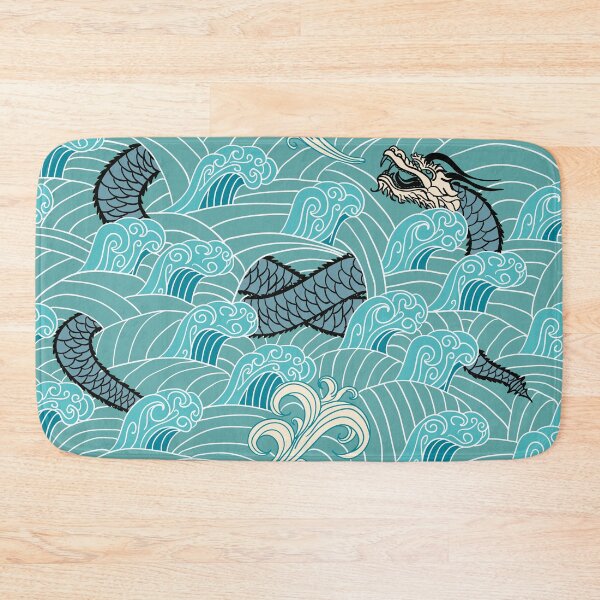 Item preview, Pattern of water with dragons designed and sold by Kirill Berbetch.