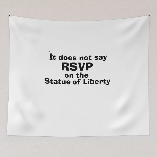 Item preview, It does not say RSVP on the statue of liberty designed and sold by TrexinSpace.