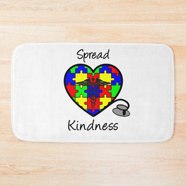 Item preview, Autism Awareness Spread Kindness Nurse Heart Puzzle designed and sold by LaurenElin.