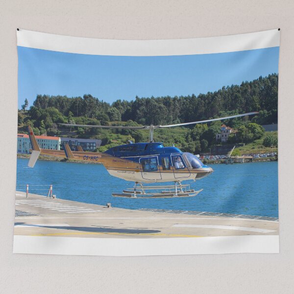 Item preview, Blue, gold and white helicopter, Portugal designed and sold by FranWest.