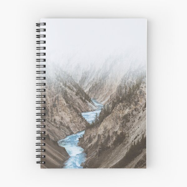 Item preview, river between mountains under white clouds / Yellowstone National Park, United States designed and sold by Man Of Pixels.