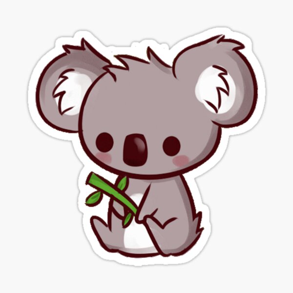 Niedlicher Koalaaufkleber Sticker
