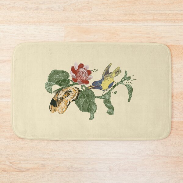 Item preview, Flower with Butterfly and Bird designed and sold by tos42.