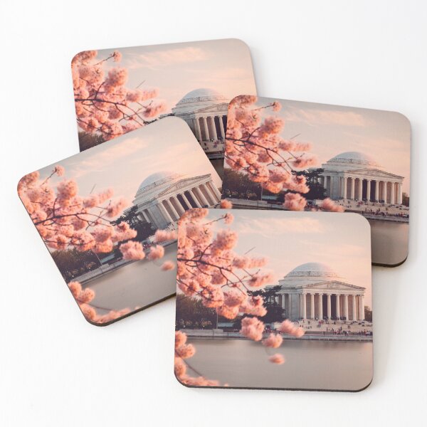 Item preview, Jefferson Memorial with peak bloom cherry blossoms designed and sold by Cameron Whitman.