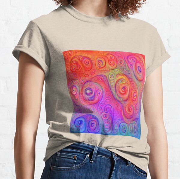 DeepDream Tomato Steelblue Classic T-Shirt