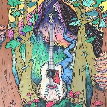 Artwork thumbnail, Mountain Music Series - Guitar by Liz Baxmeyer