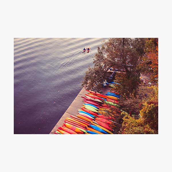 Washington DC; Kayaks; Rainbow; Colorful; Dock; Potomac; River