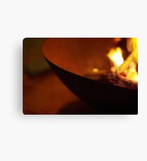 Fire Bowl Canvas Print