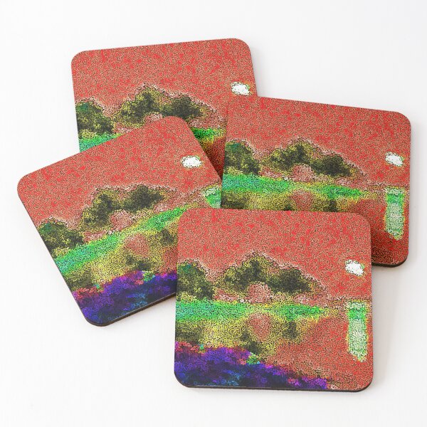 Item preview, Moon River Red Impressionistic  designed and sold by PageDesigns.