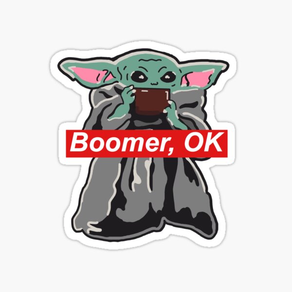 The Boomer Stickers Redbubble - ok boomer roblox id code
