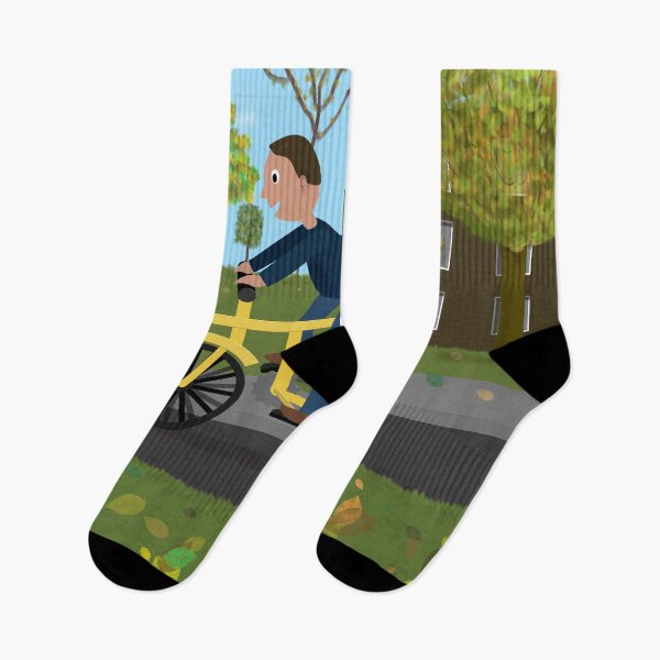 Item preview, Cycling in autumn  designed and sold by Reginamp.