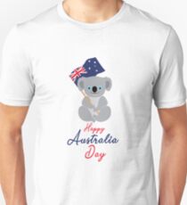Happy Australia Day Slim Fit T-Shirt