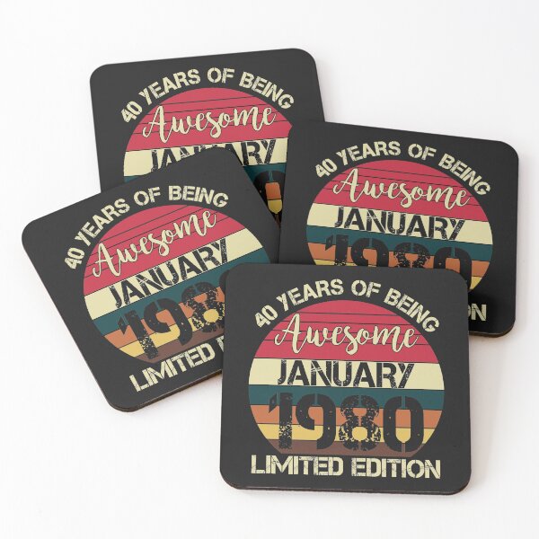 Item preview, Born January 1980 Limited Edition Bday Gifts 40th Birthday designed and sold by Best Designer.