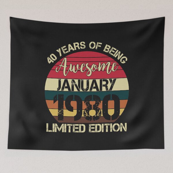 Item preview, Born January 1980 Limited Edition Bday Gifts 40th Birthday designed and sold by Best Designer.