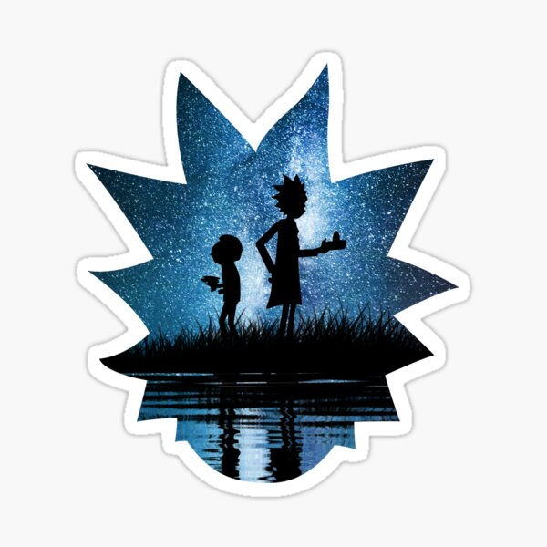 Rick und Morty im Weltraum Sticker
