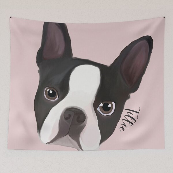 Item preview, Tillie the Boston Terrier designed and sold by Nikelle Young.