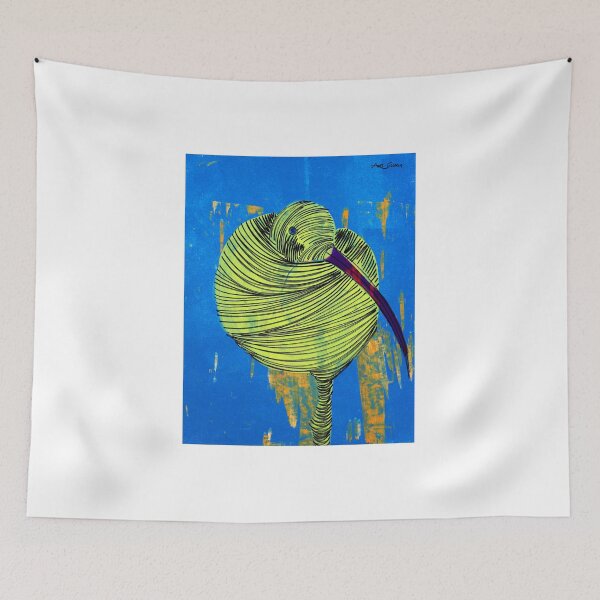 Artikelvorschau, Bright Green Kiwi By ArtGuru 0157 - Acrylic On Paper entworfen und verkauft von Art Guru.