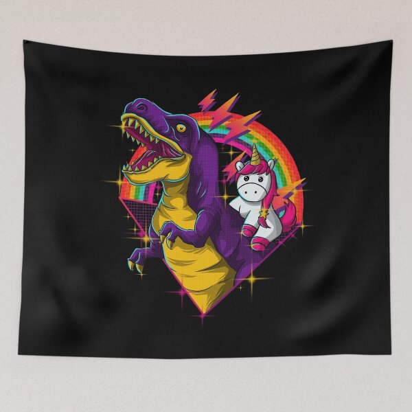 Item preview, Unicorn Riding Dinosaur t-rex designed and sold by gomskyartstudio.