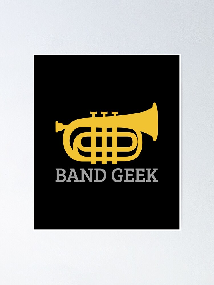 Band Nerd Tuba Cute Poster By Funnylifeusa Redbubble