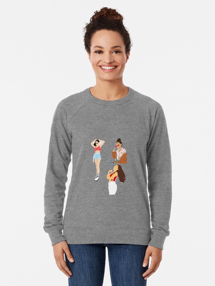 Emma Chamberlain Cute Outfit Sticker Pack Lightweight Sweatshirt By Lbooth1123 Redbubble