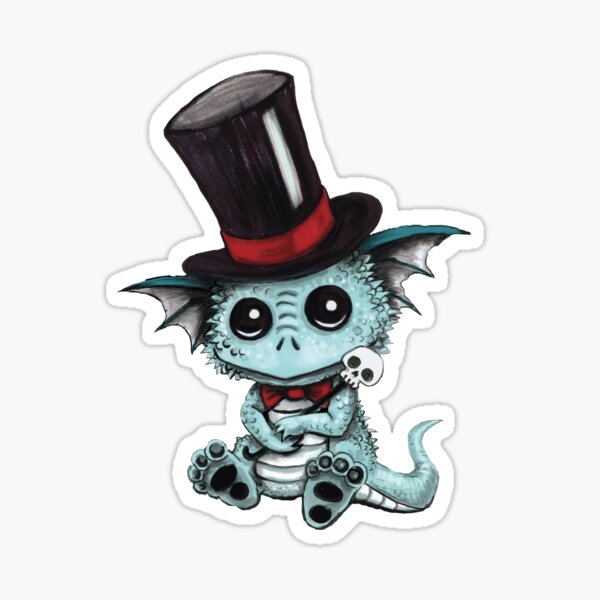 Cute Dragon Sculp Sticker
