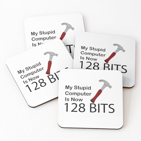 Item preview, My Stupid Computer is now 128 Bits designed and sold by Thingy72.