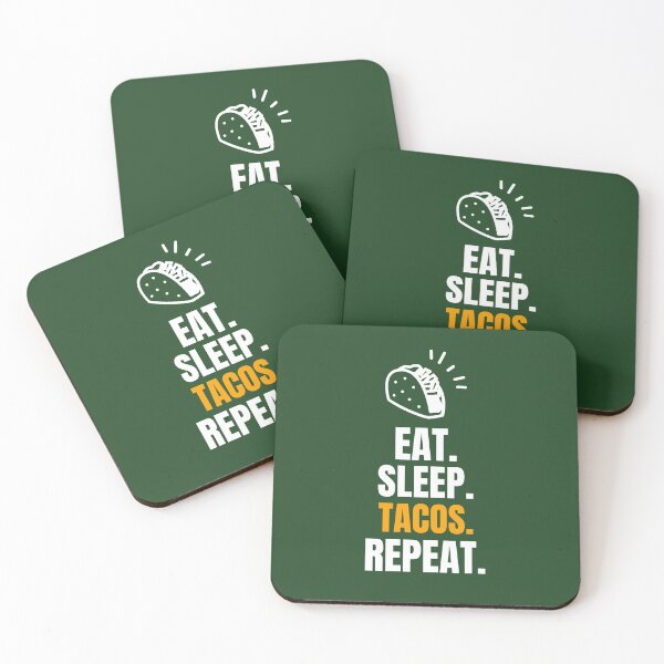 Item preview, Eat. Sleep. Tacos. Repeat. designed and sold by EdifyEra.