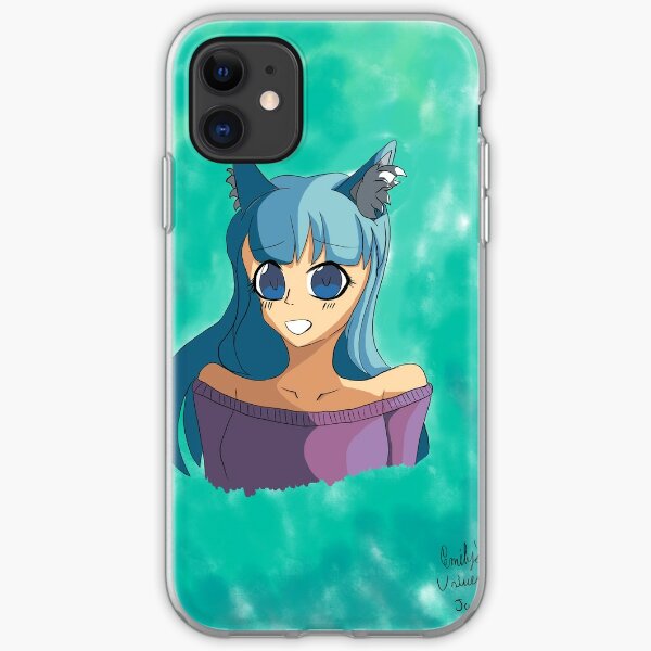 Anime Cat Girl Iphone Cases Covers Redbubble - bunny bee cat girl roblox song roblox free download