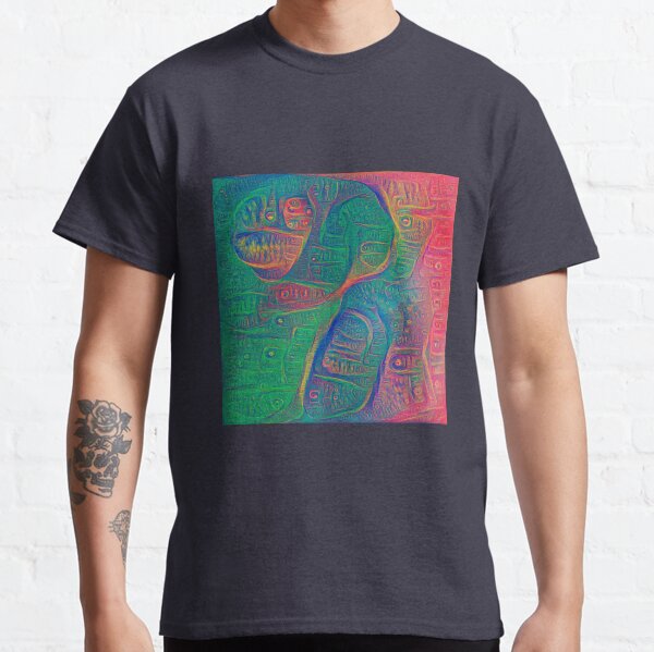 DeepDream Tomato Steelblue Classic T-Shirt
