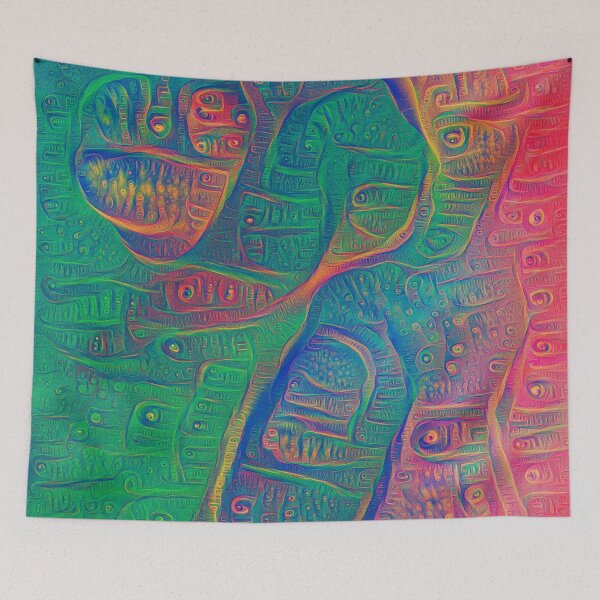 Item preview, DeepDream Tomato Steelblue designed and sold by blackhalt.