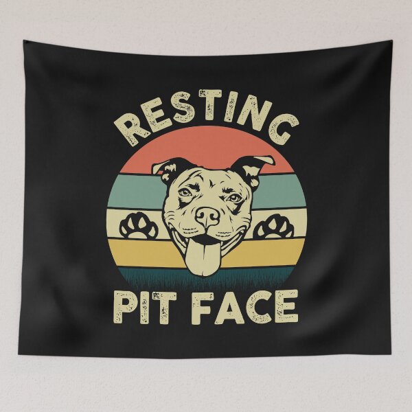 Item preview, vintage resting pit face designed and sold by Best Designer.