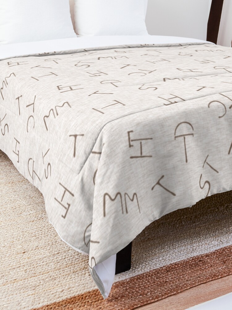 Alternate view of Cattle Brands - Beige Comforter