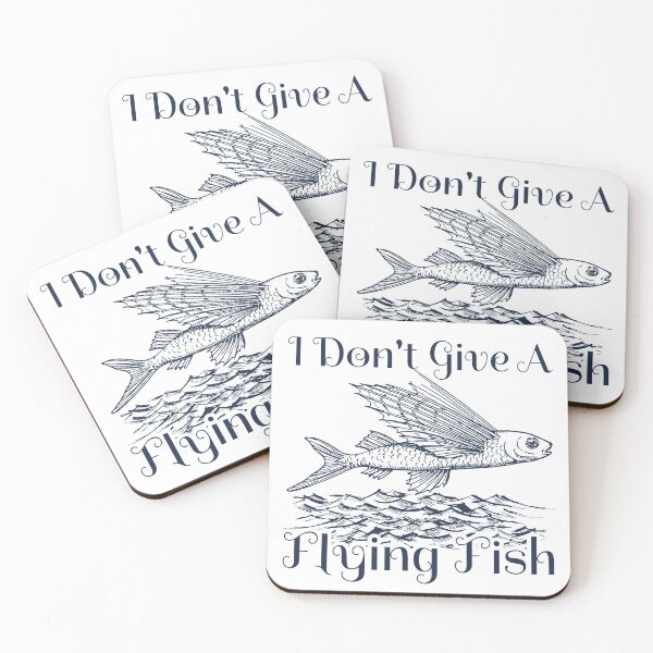 Item preview, Funny Sarcastic Fishing Puns Meme - I Don't Give A Flying Fish Meme  designed and sold by NomYen ..