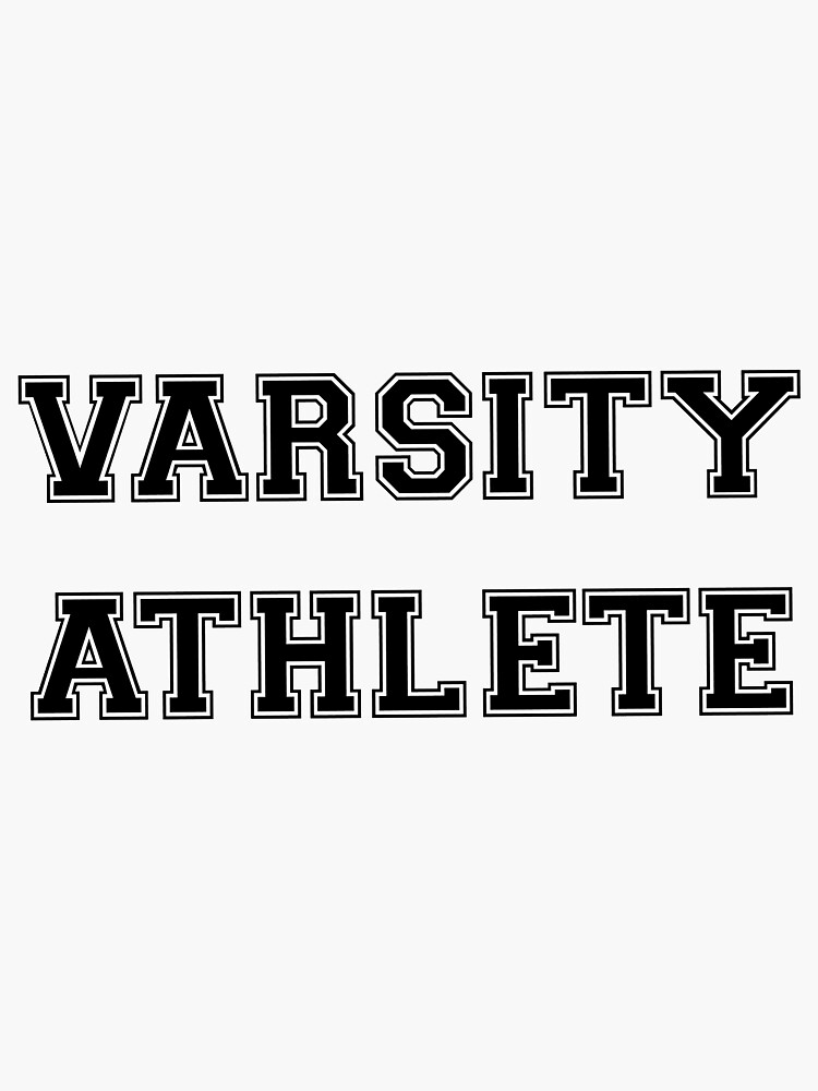"Varsity Athlete Sticker" Sticker by Kulnita Redbubble